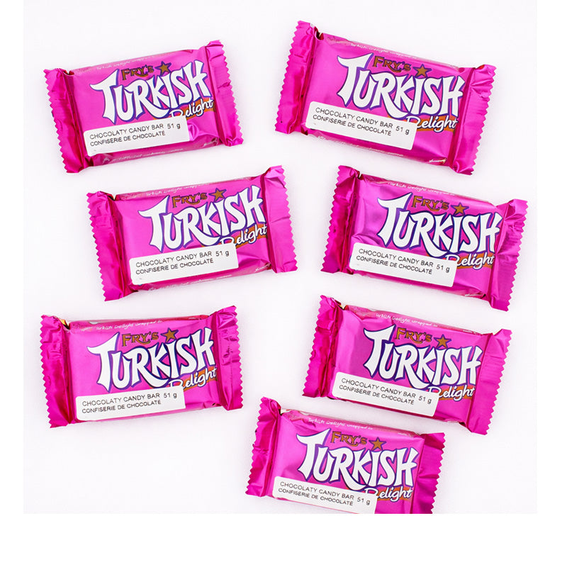 Fry's Turkish Delight 7 Mini Milk Chocolate Bars 51g (Box of 20 x 105g Bags)