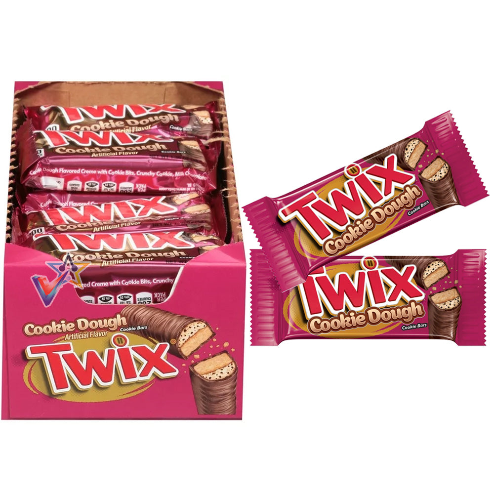 Twix Cookie Dough Cookie Bars 20 x 38.6g Full Box