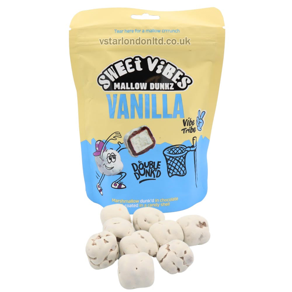 Sweet Vibes Mallow Dunkz Vanilla Pouch 100g(6 Pouches)