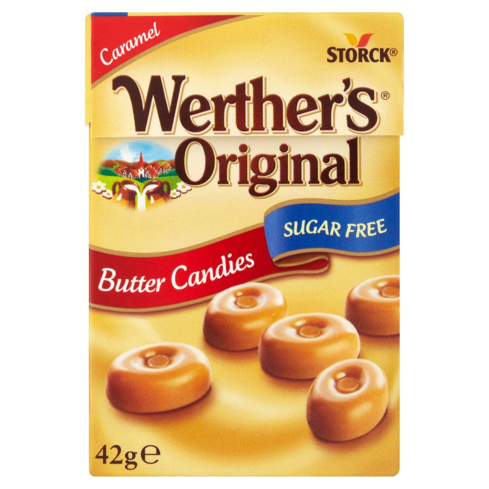 Werther's Original Sugar Free Caramel Butter Candies Box (10 x 42g)