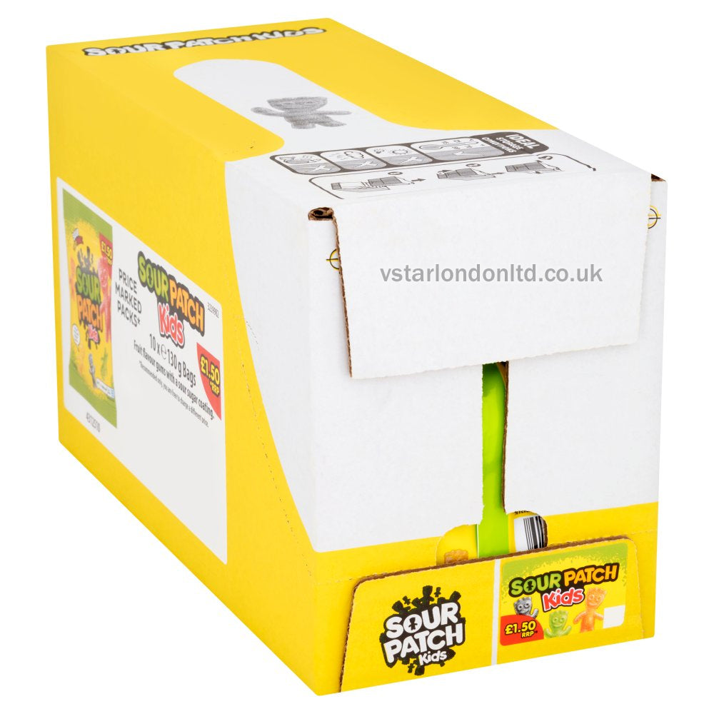 Sour Patch Kids Sweets Bag 130g(Box of 10 Bags)