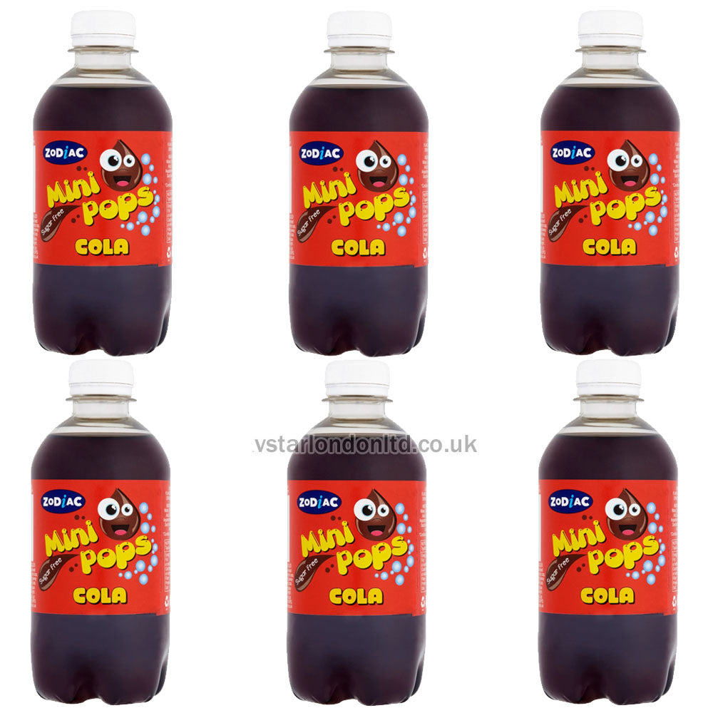 Zodiac Mini Pops 330ml Fizzy Drink – 6 Pack (Multiple Flavours Available)