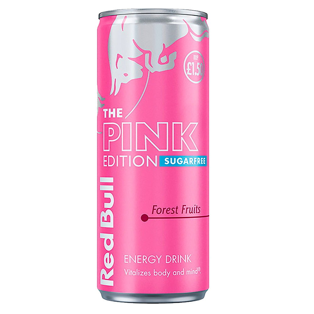 Red Bull Energy Drink Sugar Free Pink Edition Forest Fruits 250ml