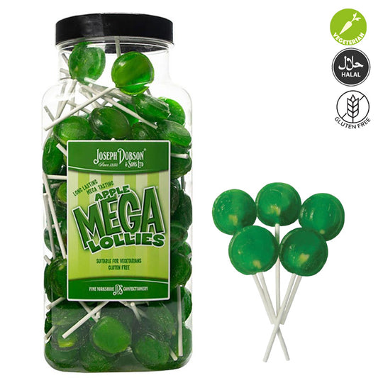 Dobsons Mega Lollies Jar 1.9kg Fruity Flavour Sweets Bulk Jar
