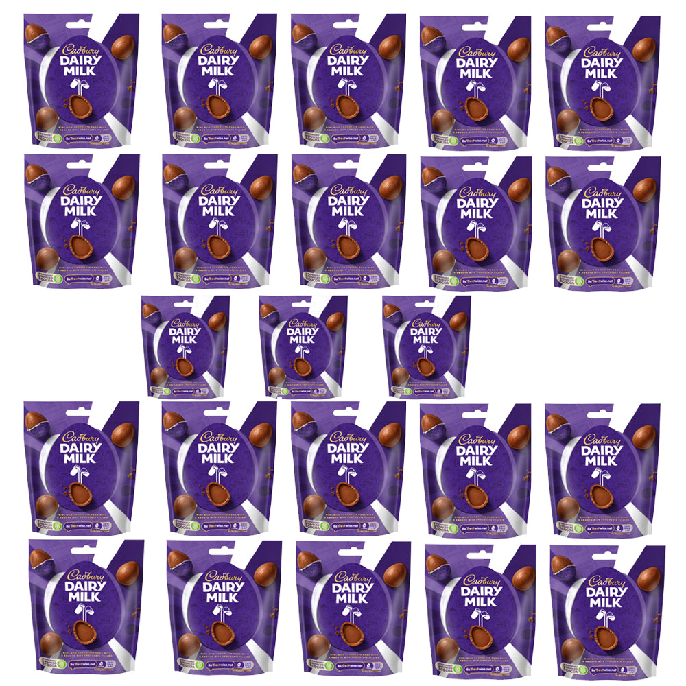 Cadbury Dairy Milk Mini Chocolate Easter Egg Bag 77g(Pack of 23 Bags)