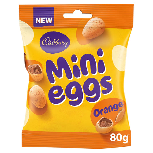 Cadbury Orange Mini Eggs 80g (Box of 24)