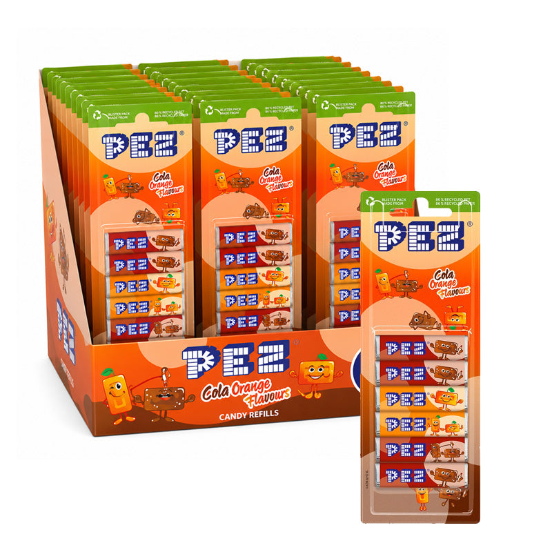 PEZ Candy Refills Mixed Flavours 51g 6 & 8 refill Assorted Sweets Collection (Box of 18 packs)