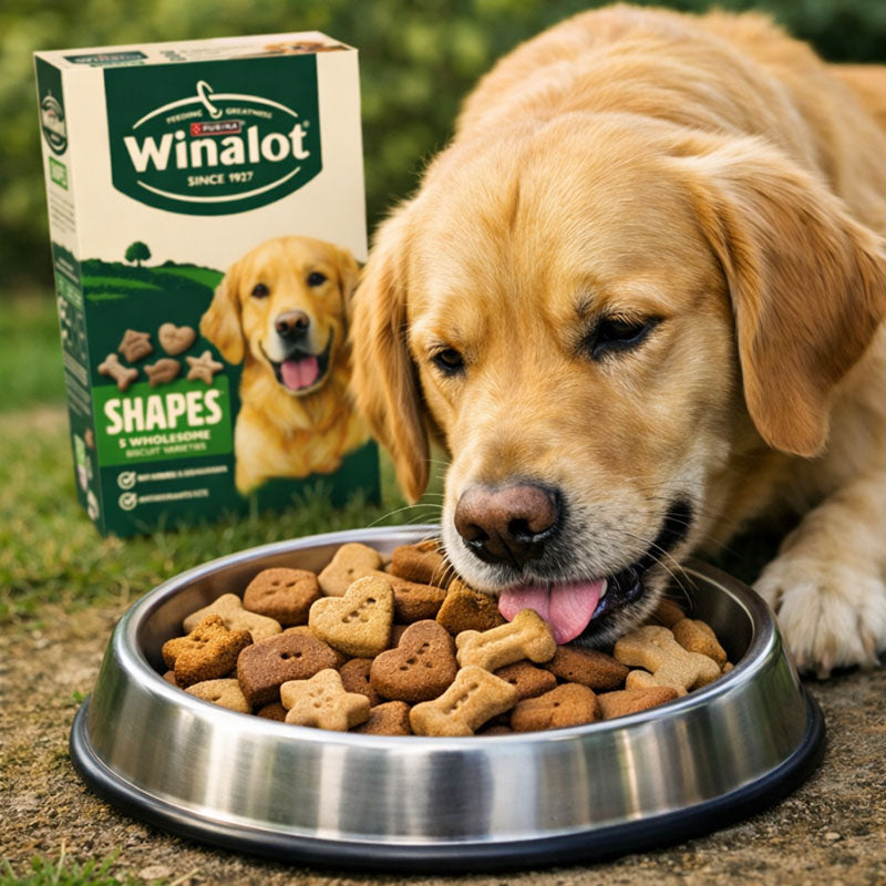 WINALOT Shapes Dog Biscuits 800g Crunchy Dog Treat Biscuits (2 & 4 Boxes)