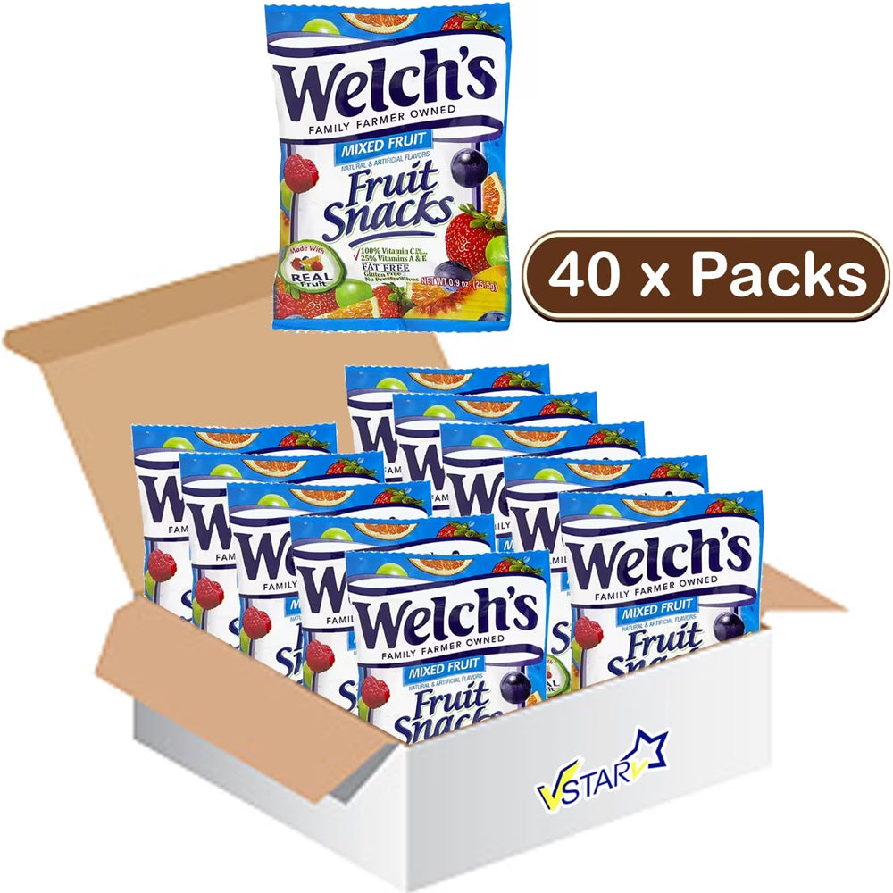 Welch's Mixed Fruit Snacks Real Fruit 25g