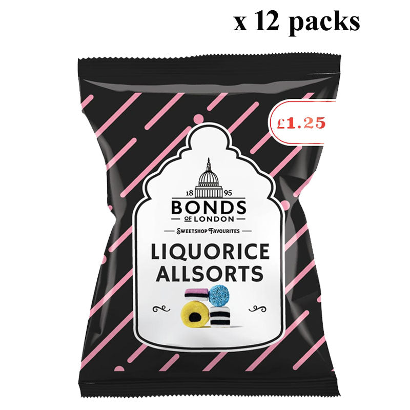 Bonds Classic Sweets 130g PMP| Rhubarb Custard Pear Drops Jelly Beans Fruit Pastilles (Box of 12)