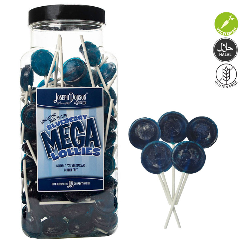 Dobsons Mega Lollies Jar 1.9kg Fruity Flavour Sweets Bulk Jar