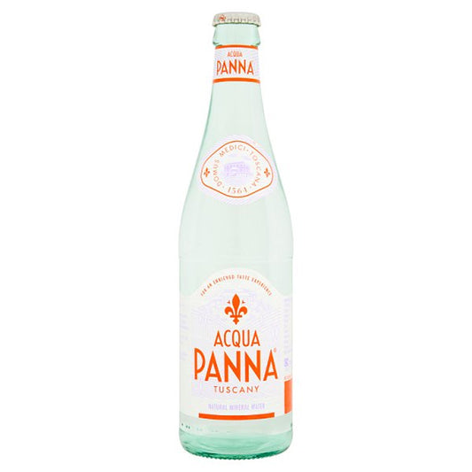 Acqua Panna Tuscany Natural Mineral Water Glass Bottles 500ml (Box of 24 Bottles)