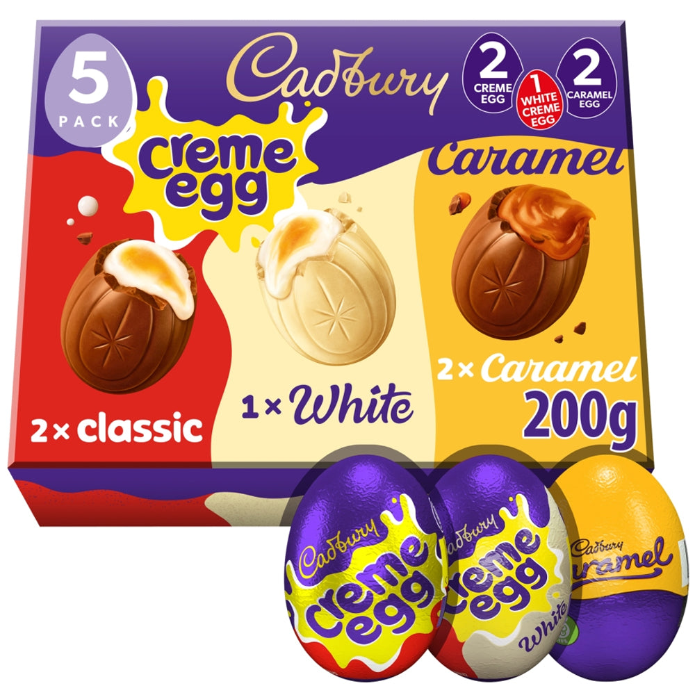 Cadbury Creme Egg 5 Pack Mixed Chocolate Box 200g