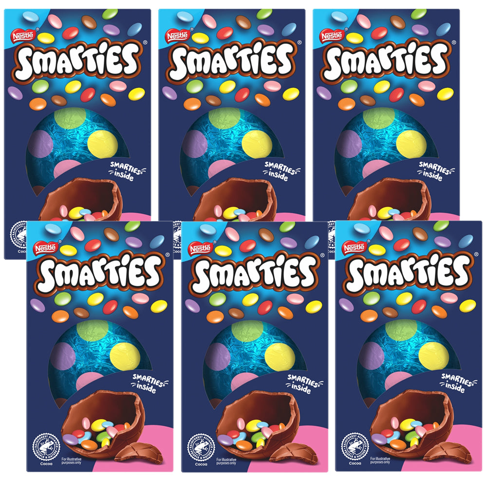 Smarties Milk Chocolate Small Easter Egg 100g(6, 12 Packs)