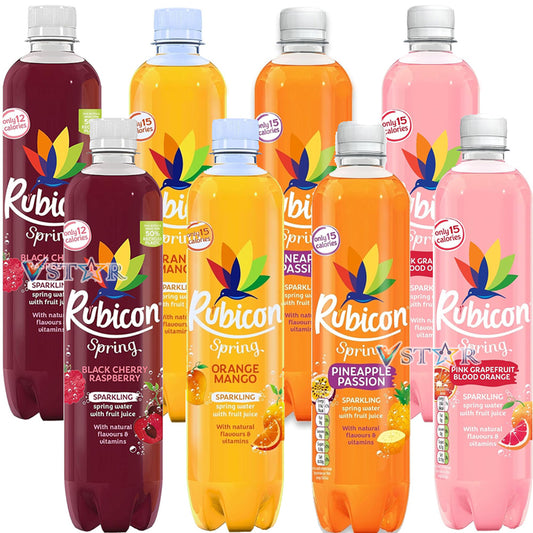 Rubicon Mixed Spring Sparkling Spring Water with Fruit Juice 12 x 500ml