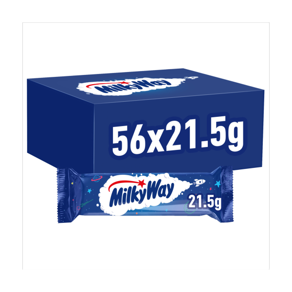 Milky Way Nougat & Milk Chocolate Snack Bar 21.5g (Box Of 56)
