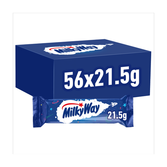 Milky Way Nougat & Milk Chocolate Snack Bar 21.5g (Box Of 56)