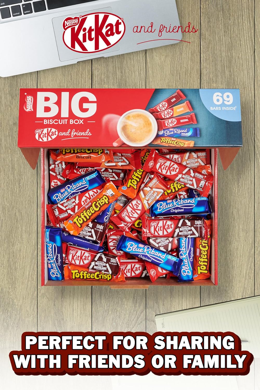 Nestle Big Biscuit Box Kitkat & Friends, 69 Bars