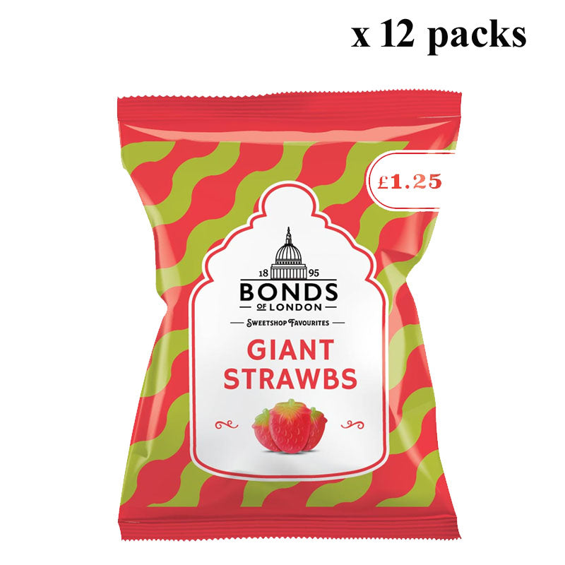 Bonds Classic Sweets 130g PMP| Rhubarb Custard Pear Drops Jelly Beans Fruit Pastilles (Box of 12)