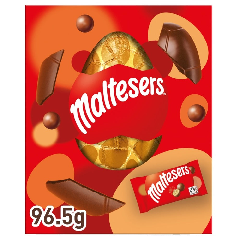 Maltesers Milk Chocolate Medium Easter Egg 96.5g(Pack of 9 Boxes)