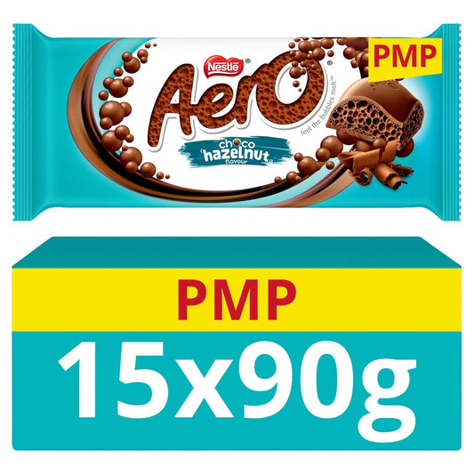 Aero Hazelnut Chocolate Sharing Bar 90g PMP ( Box of 15)