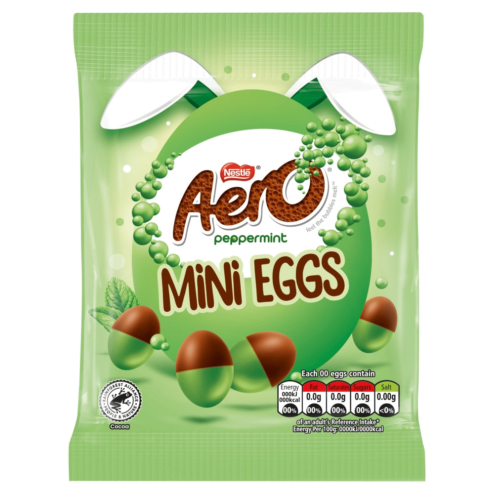 Aero Peppermint Milk Chocolate Easter Mini Eggs 70g (Box of 12)