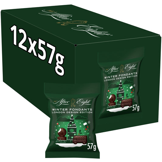 After Eight Winter Fondants Dark Mint Chocolate Bag 12 x 57g