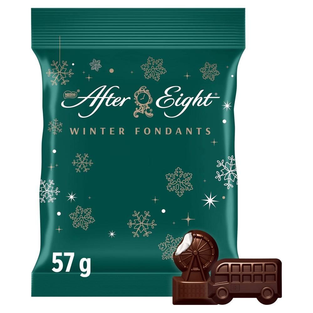 After Eight Winter Fondants Dark Mint Chocolate 57g (6 & 12 Bags)