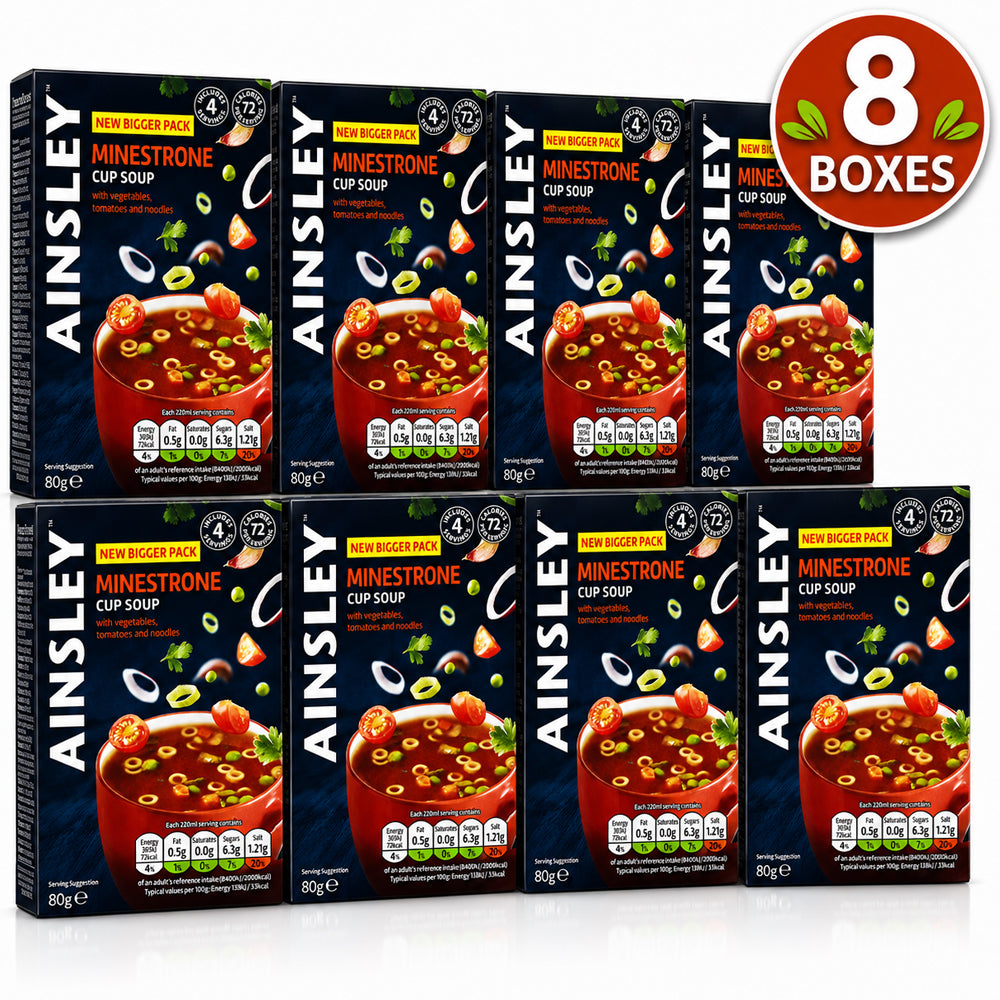 Ainsley Harriott Minestrone Cup Soup 4 Pack (Case of 8)