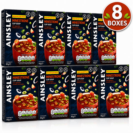 Ainsley Harriott Minestrone Cup Soup 4 Pack (Case of 8)