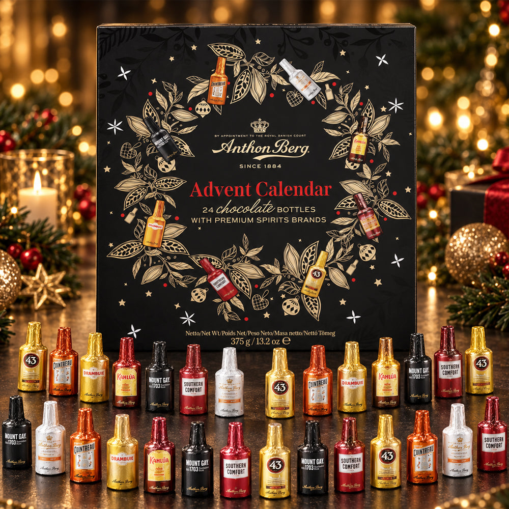 Anthon Berg Liqueur Advent Calendar 375g – 24 Chocolate Bottles