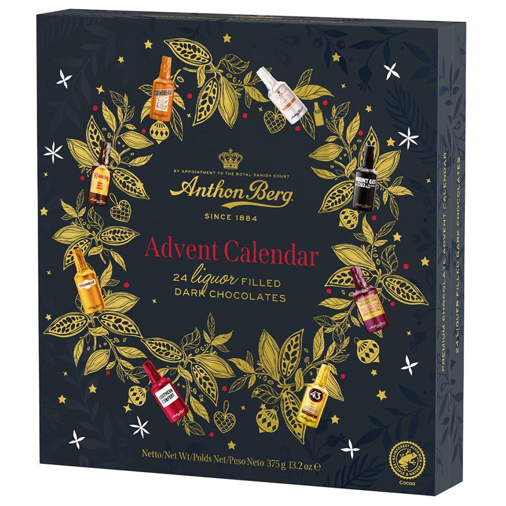 Anthon Berg Liqueur Advent Calendar 375g – 24 Chocolate Bottles