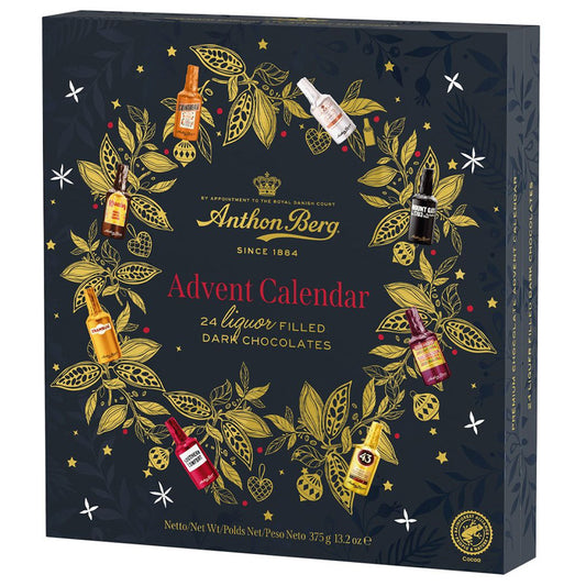 Anthon Berg Liqueur Advent Calendar 375g – 24 Chocolate Bottles