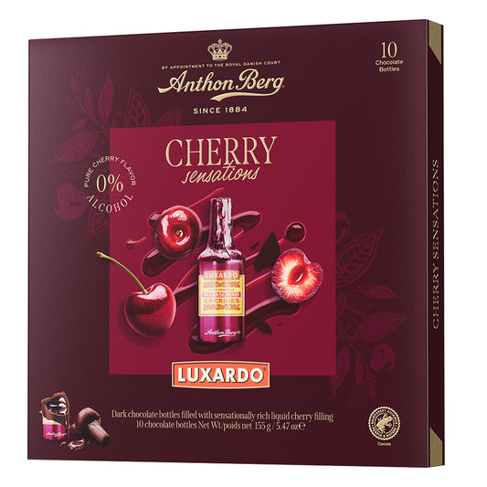 Anthon Berg Luxardo Cherry Sensations Gift Box 155g – Dark Chocolate Cherries