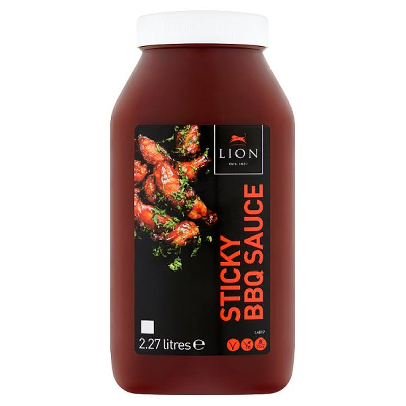 Lion Sticky BBQ Sauce 2.27L Bottle | Vegan Vegetarian Gluten Free
