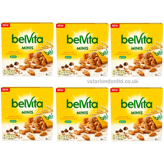 Belvita Minis – Honey & Choc Chip (6x35g)