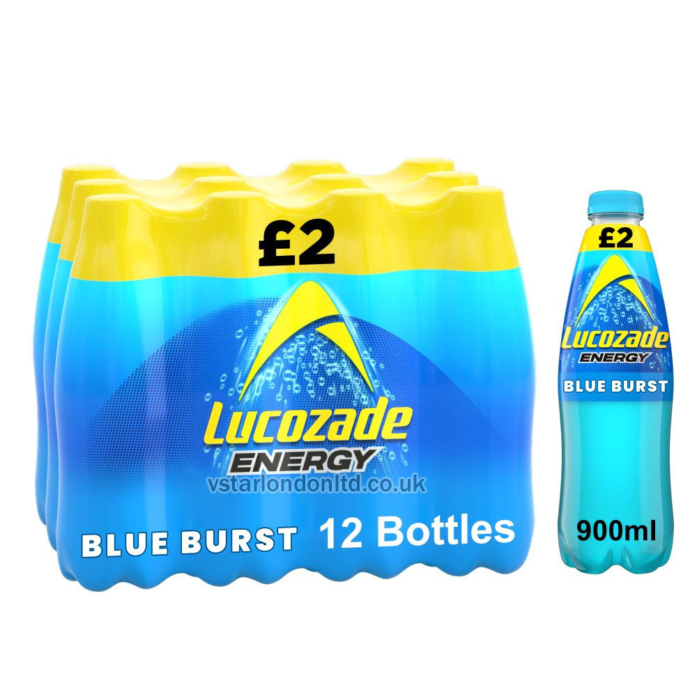 Lucozade Energy Drink, 12 x 900ml PMP – Assorted Flavours