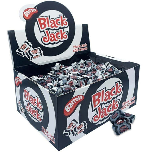 Barratt Black Jack Chews 400pc Box – Classic Aniseed Retro Sweets