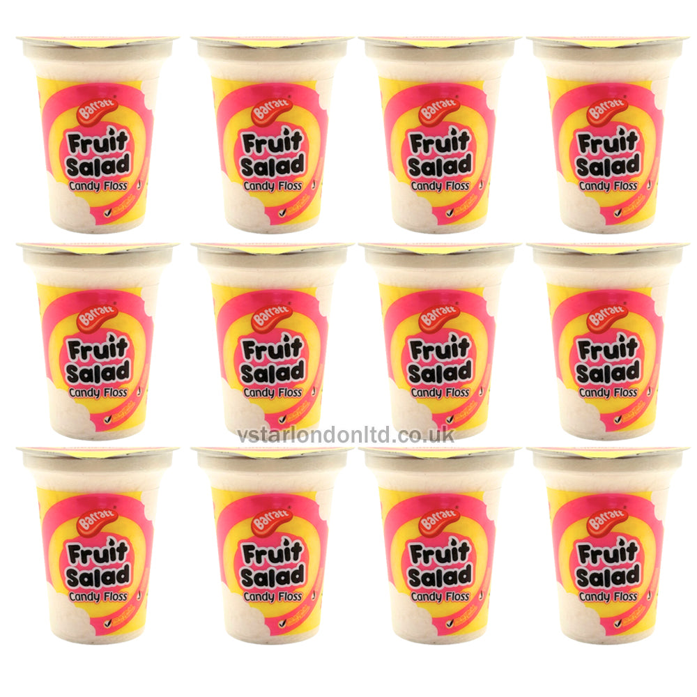 Barratt Fruit Salad Candy Floss Cups 20g(Pack of 12 Cups)