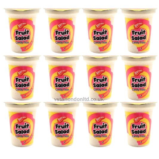 Barratt Fruit Salad Candy Floss Cups 20g(Pack of 12 Cups)