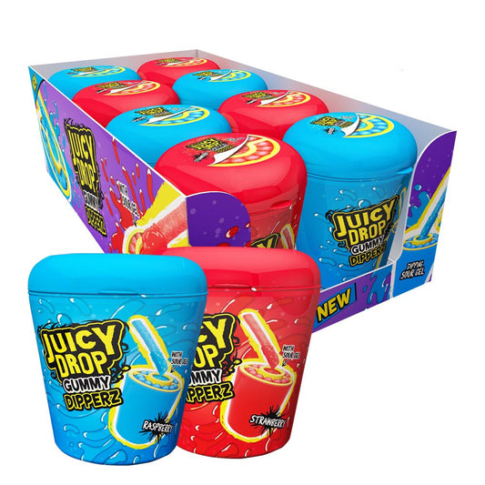 Bazooka Juicy Drop Gummy Dipperz – 96g Pack (8 Packs Bundle)