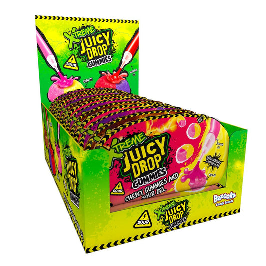 Bazooka Xtreme Juicy Drop Gummies 67g – Pack of 12