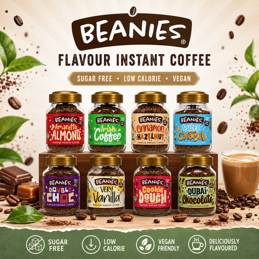 Beanies 50g Flavour Coffee Variety Pack Instant Coffee Jars (6 & 12 Random Mix Flavours)