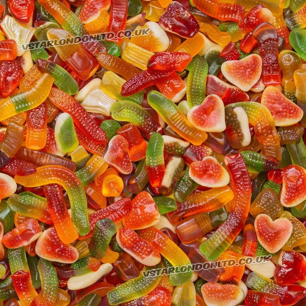 Assorted Retro Pick N Mix Gummy Sweets – Full Bag Sweet Treat Selection