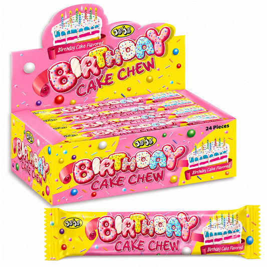Birthday Cake Chew Bar 20g (Box of 24)