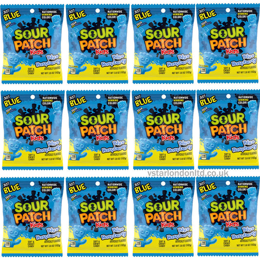 Sour Patch Kids Blue Raspberry Bag 102g (6 & 12 Bags)