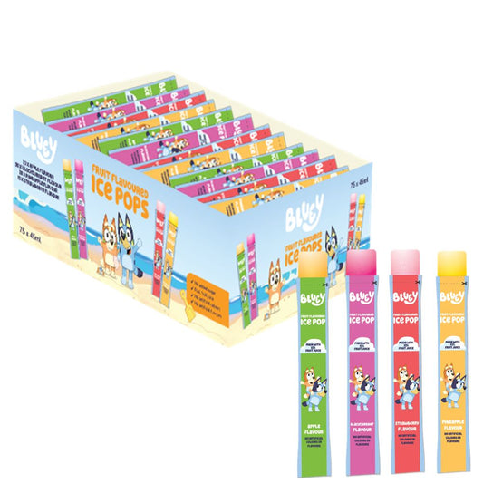 Bluey Fruit Flavoured Ice Poles 75 x 45ml
