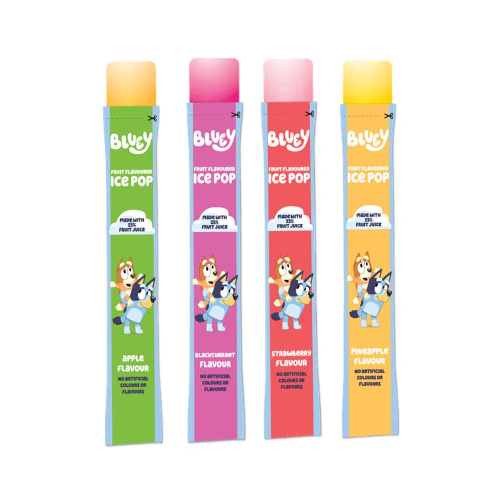 Bluey Fruit Flavoured Ice Poles 75 x 45ml