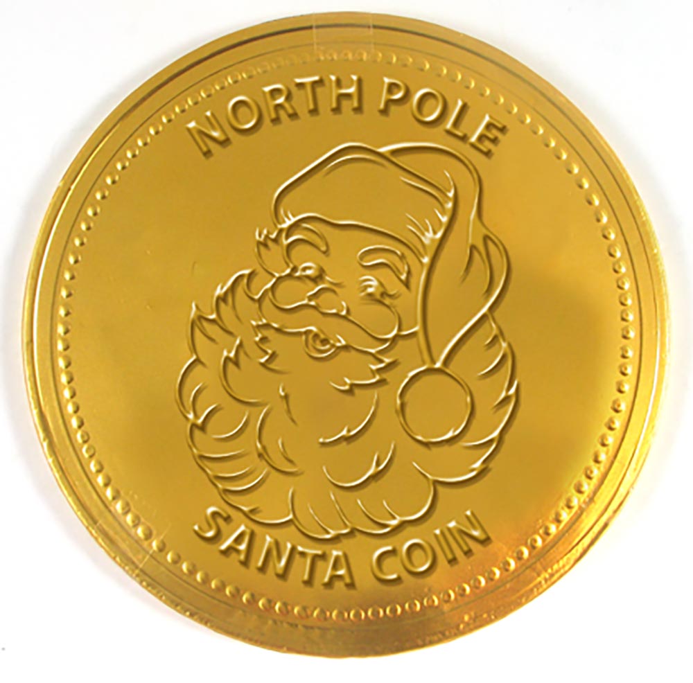 Bonds Giant Gold Santa Chocolate Coin 50g (Box of 24)
