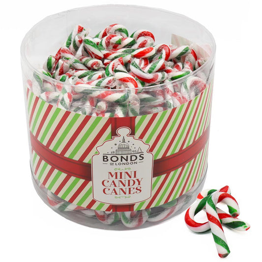 Bonds Mini Christmas Candy Canes Tub (250 x 5g)